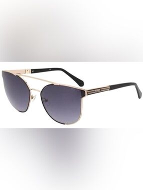 Balmain Clubmaster Sunglasses 62mm Gold Black NWT Rare Colorway